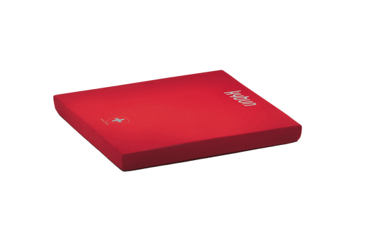 kybun mat with removable fabric cover 46x46x4cm, Bordeaux